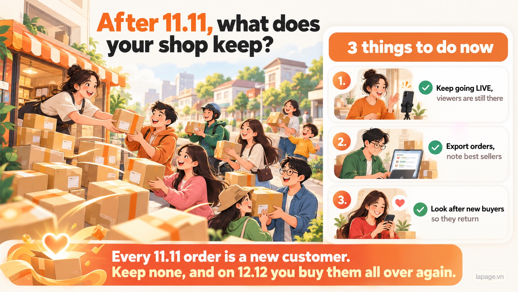 After 11.11, what does your shop keep?