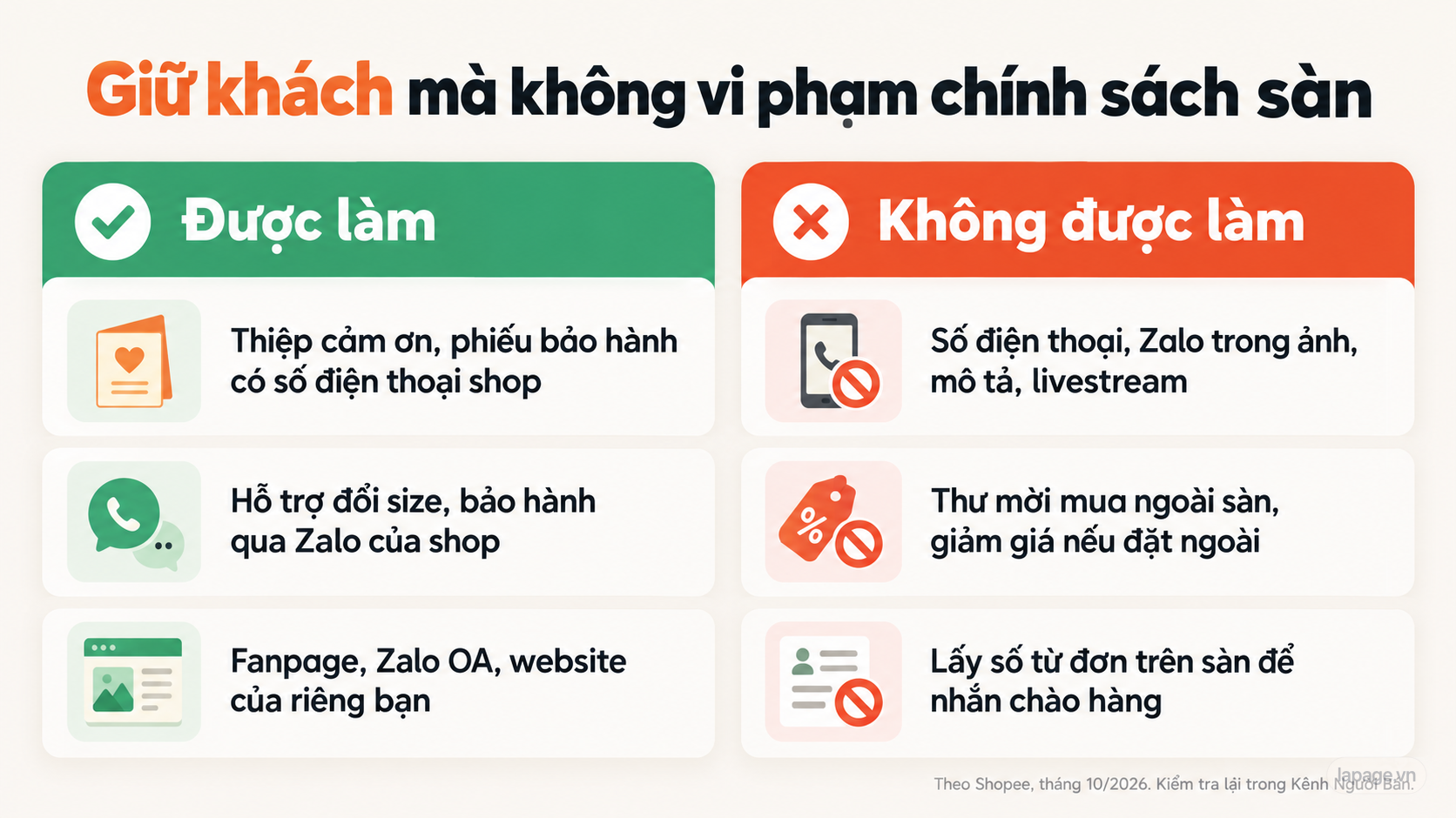 Giữ khách đúng luật: được và không được