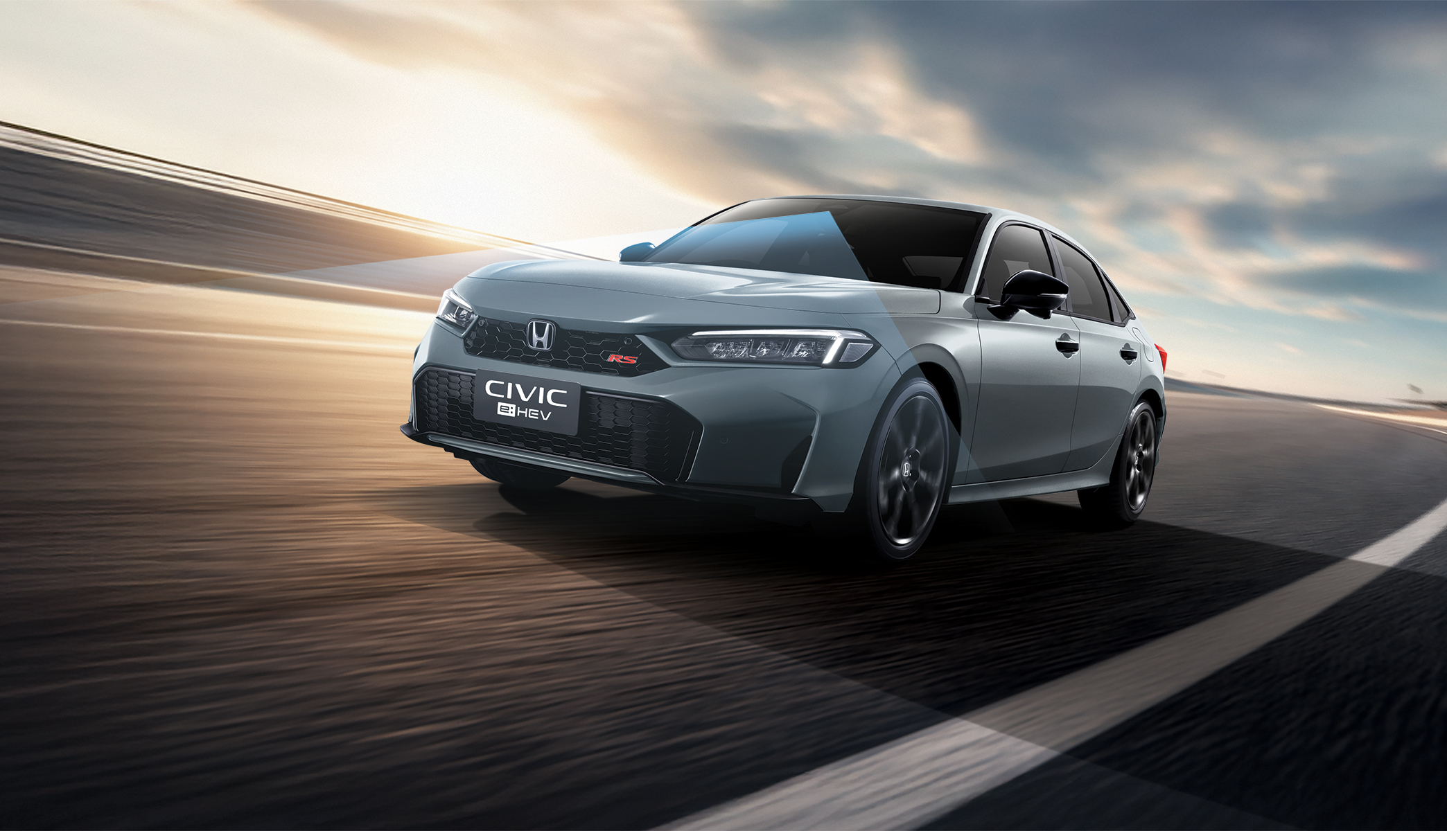 Honda Civic vận hành trên đường