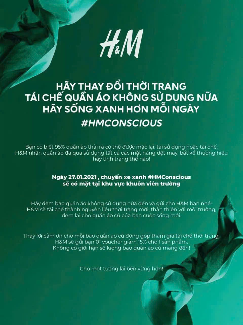Cách sử lý quần áo cũ của các thương hiệu thời trang lớn