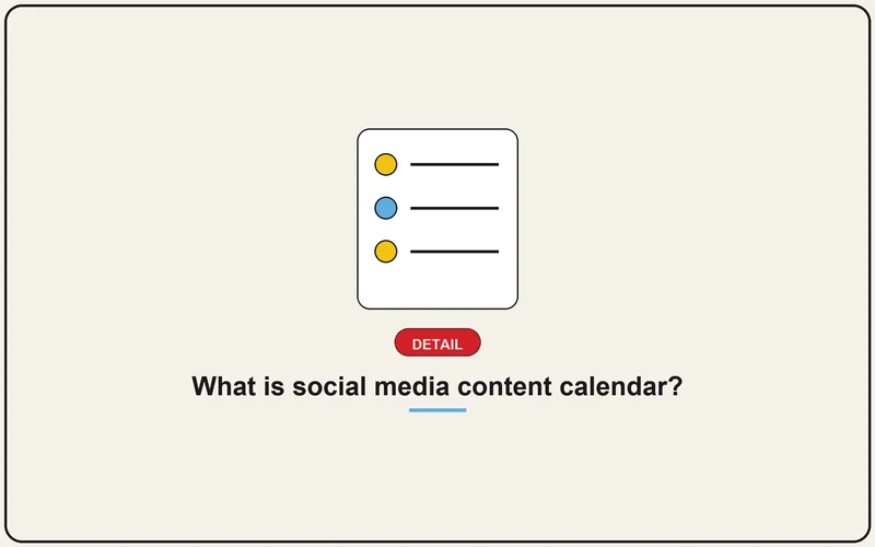 What is social media content calendar?