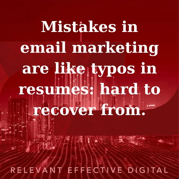 email marketing mistakes quotes