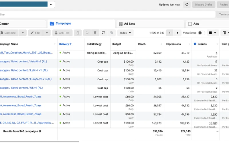 Four Facebook ad metric pillars, delivery video CAPI efficiency