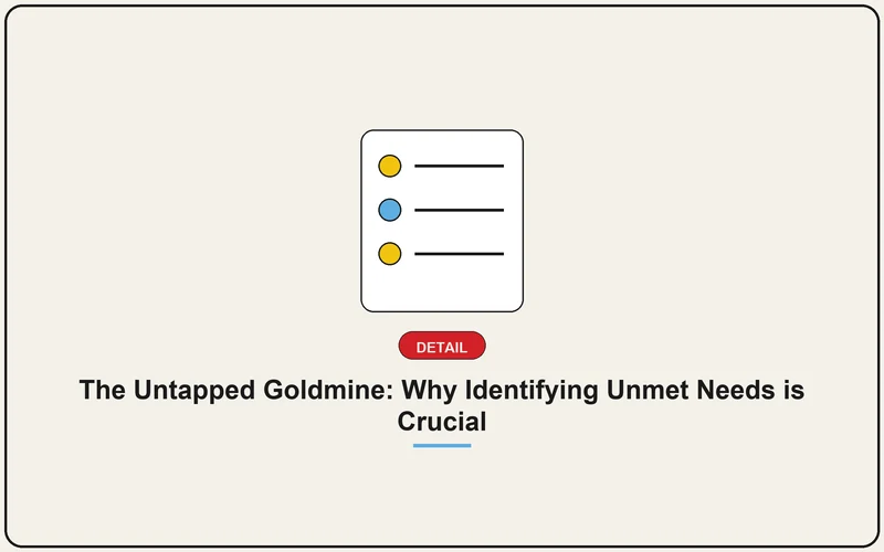 The Untapped Goldmine: Why Identifying Unmet Needs is Crucial
