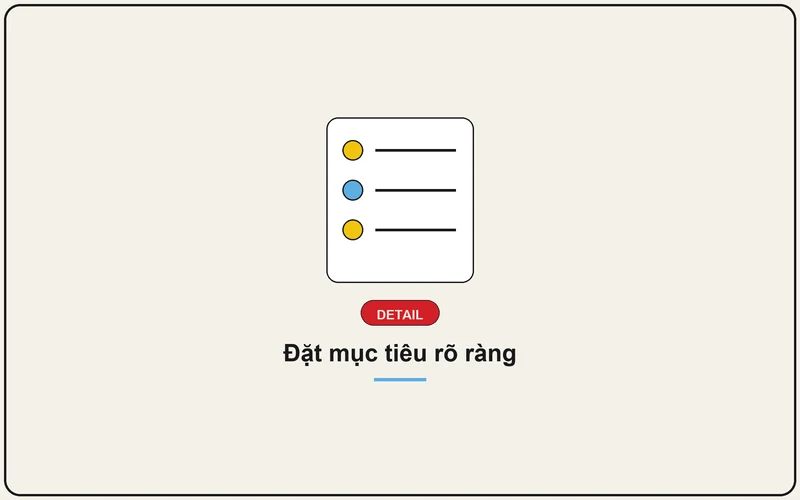 Đặt mục tiêu rõ ràng