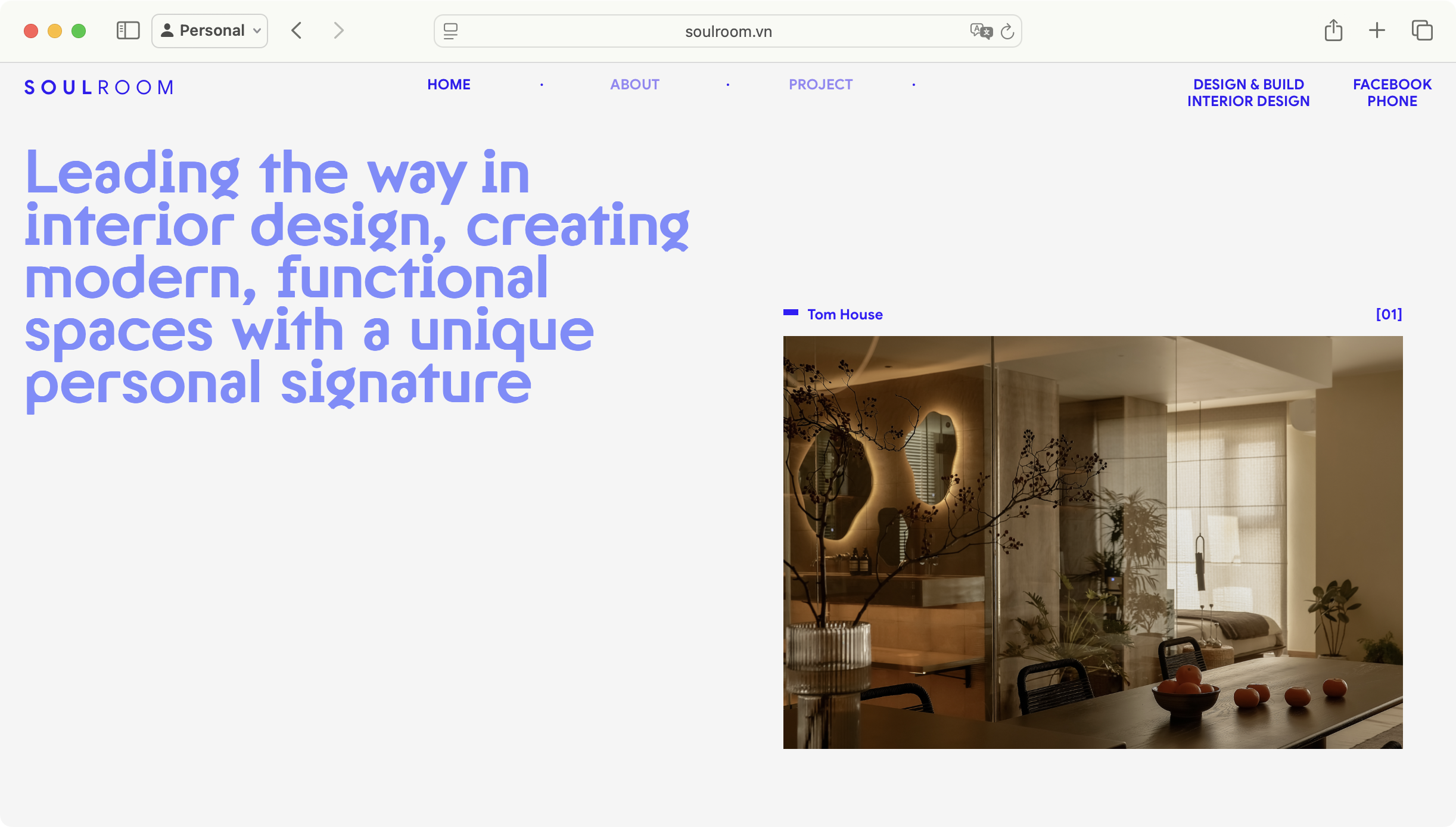 Soulroom.vn homepage